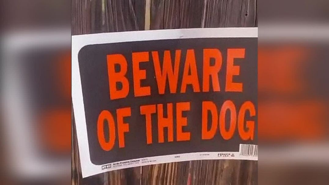 Осторожно злая собака