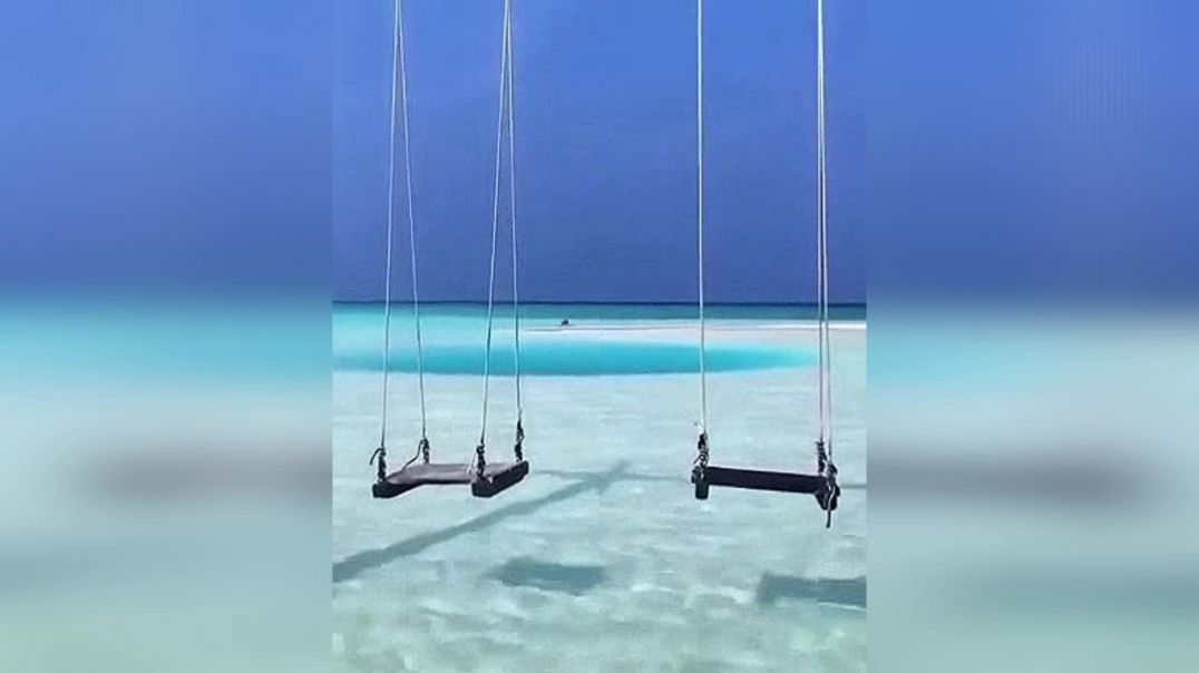 Качели на море. Мальдивы