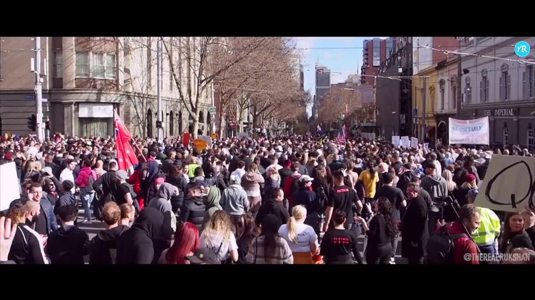 Австралия. Мельбурн 24.07.2021 год. Марш свободы против ковид тирании.