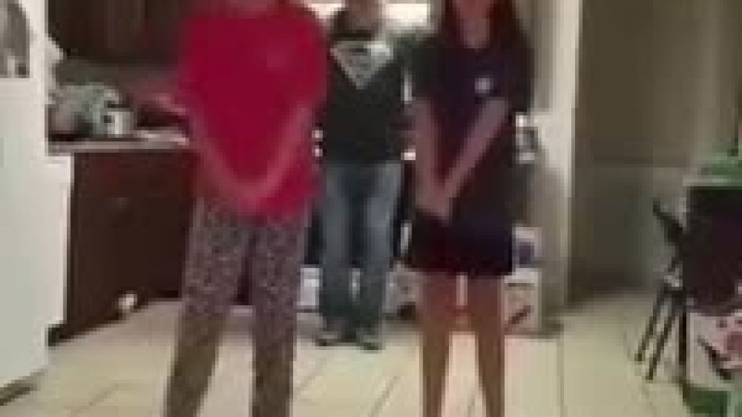 Dad Video Bombs His Daughter Doing the Stanky Leg