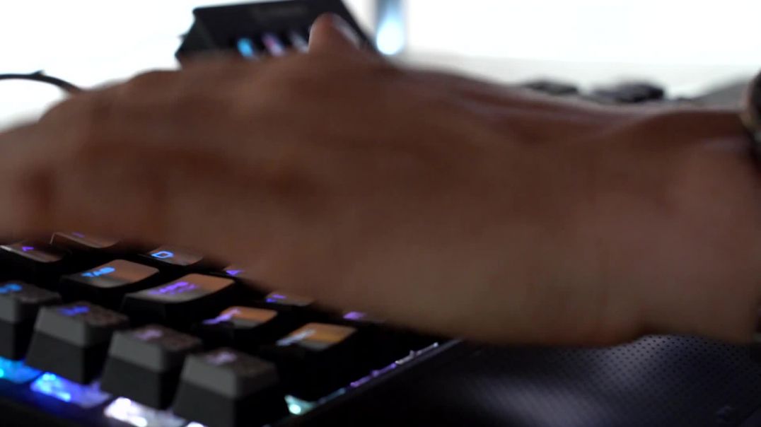video Man Typing On A Keyboard
