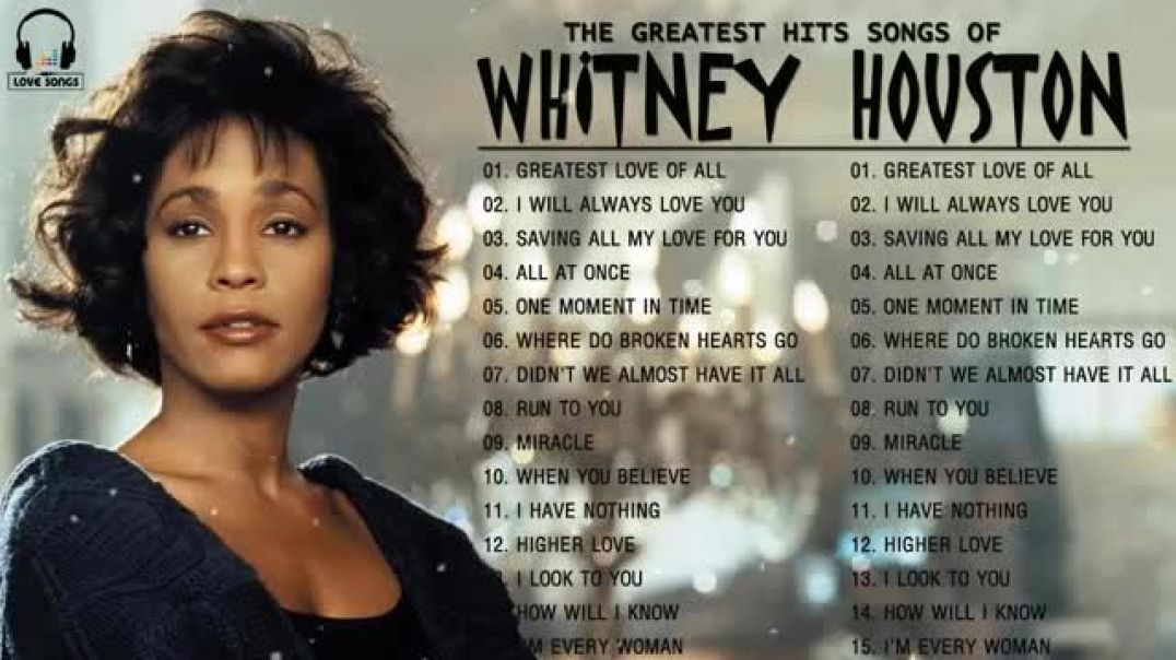 ⁣Whitney Houston Greatest Hits Full Album | Whitney Houston Best Song Ever All Time