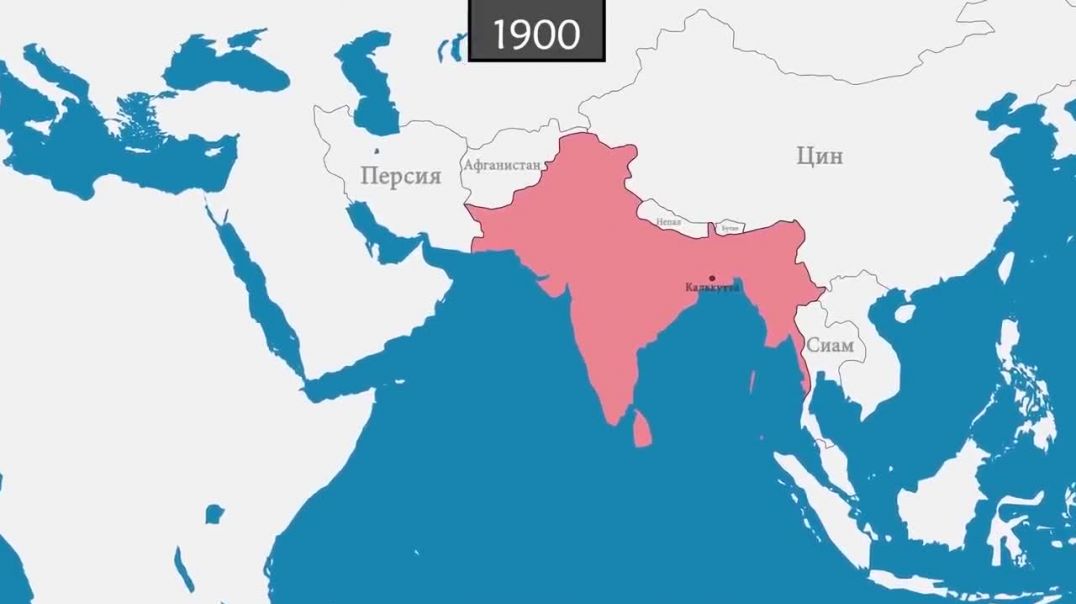 Индия с 1900-го года - на карте