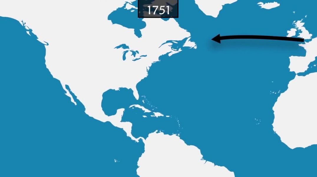 ⁣История США - на карте