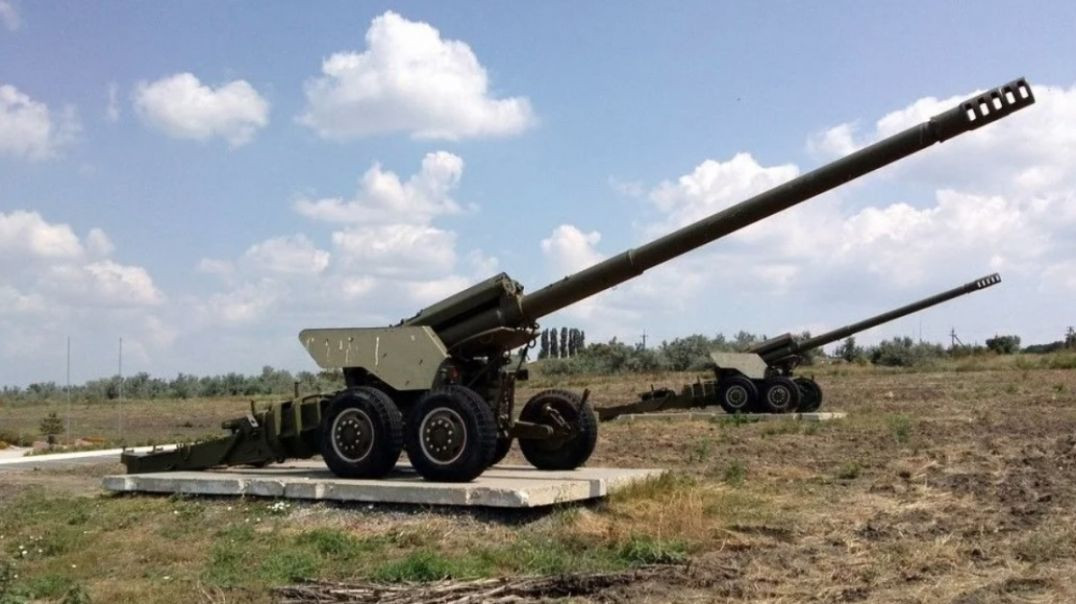 Боевая работа артиллерийских расчётов 2А36 "Гиацинт-Б"