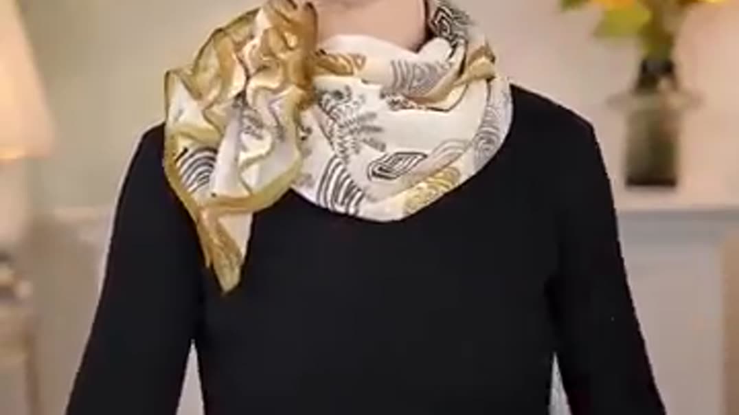 Цветок из платка