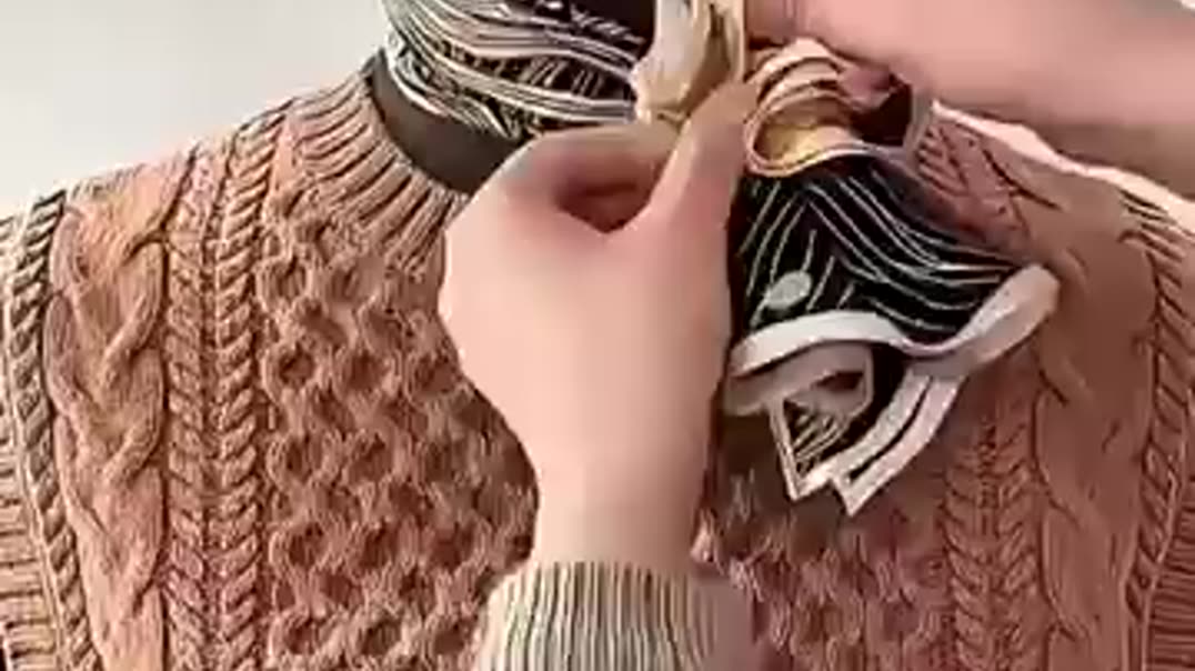 9 красивых  узлов из платка