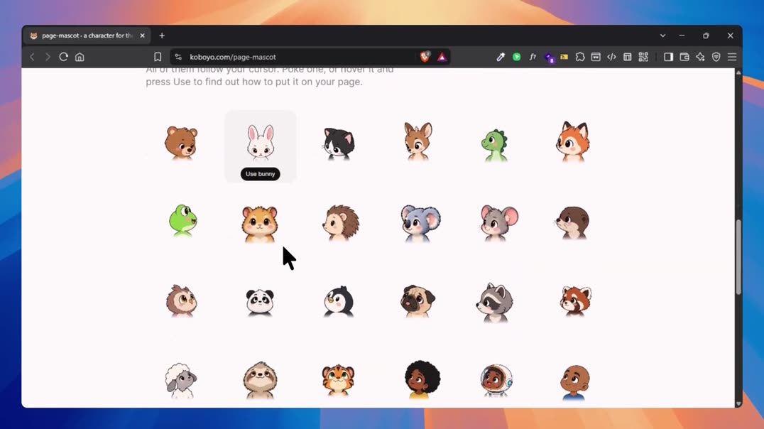 Обзор инструмента page-mascot для создания интерактивных веб-маскотов