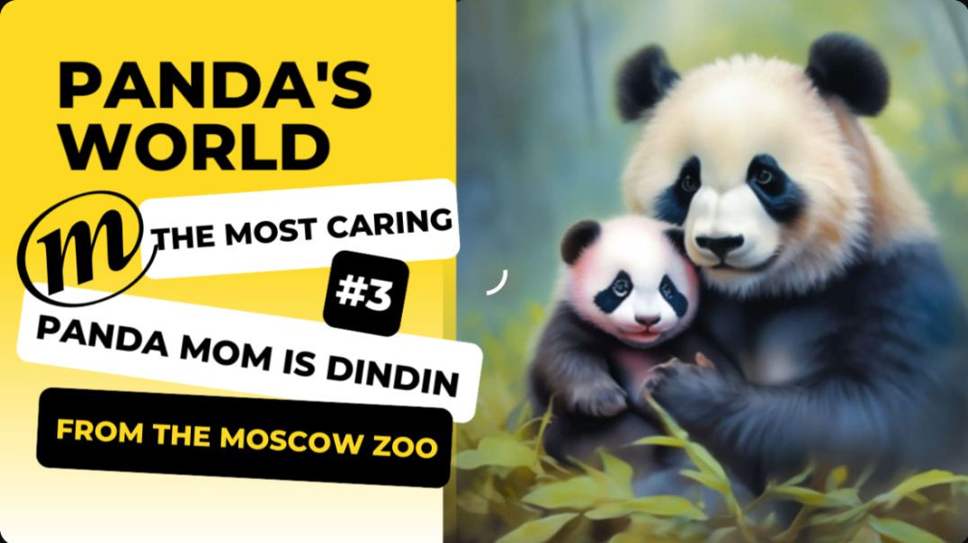 ⁣The most caring panda mom is Dindin from the Moscow Zoo
